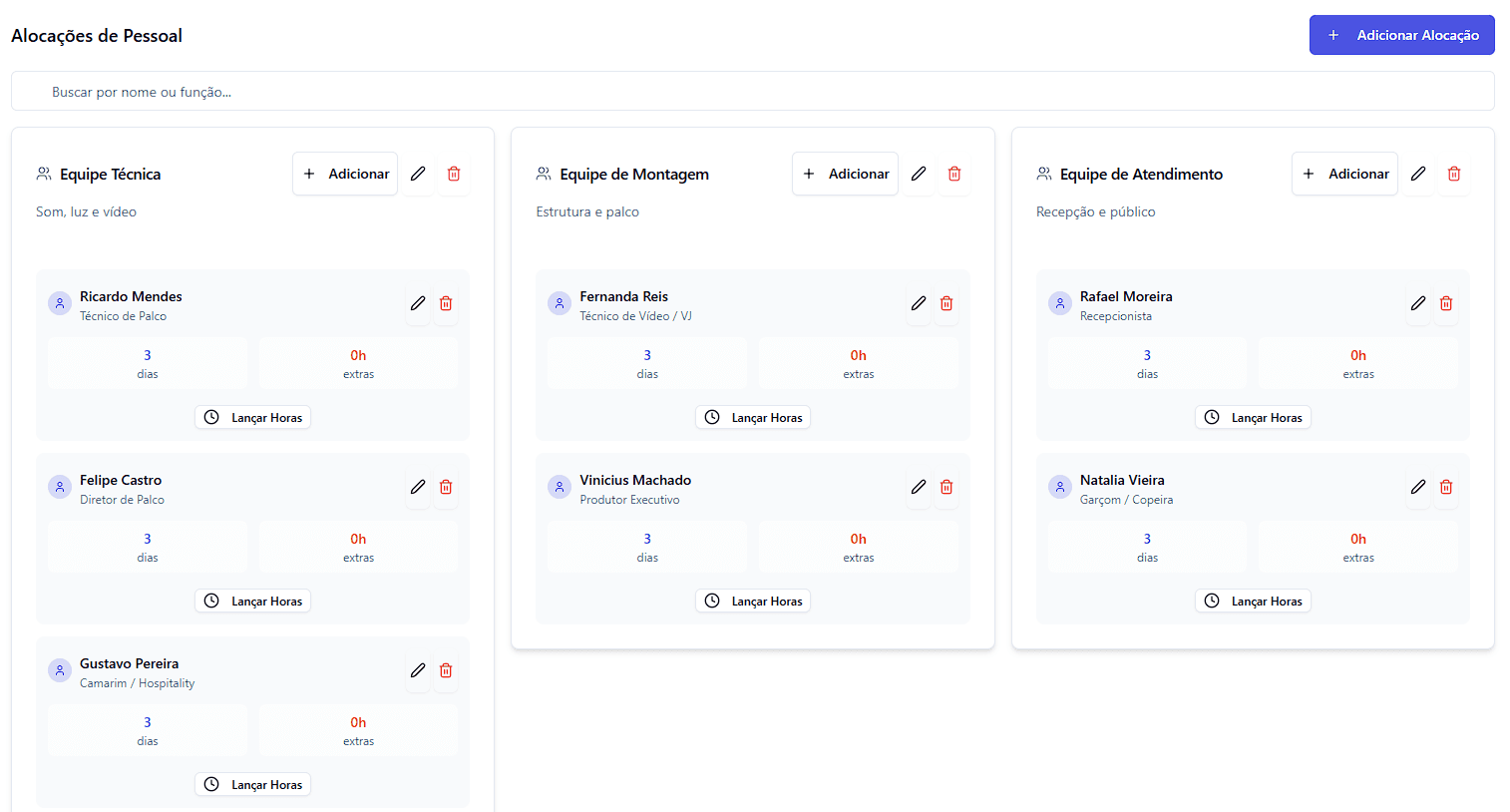 Planejamento e Alocação